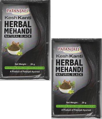 PATANJALI KESH KANTI HERBAL MEHANDI(NATURAL BLACK) PACK OF 2 Natural Mehendi