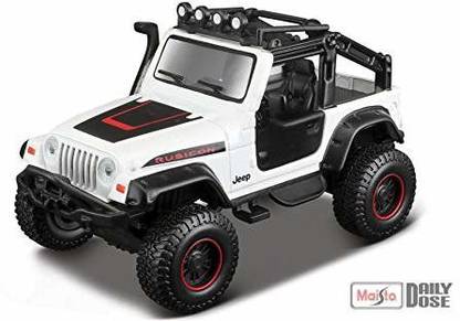 Maisto 4 X 4 Rebels Jeep Wrangler Rubicon (White)