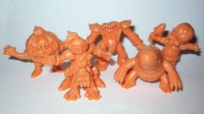 October Toys Omfg Series 2 Green Gid Edition Mini Figures Set Of 5