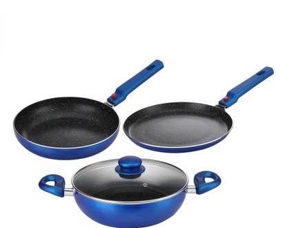 Prestige Omega Festival Pack Induction Bottom Non-Stick Coated Cookware Set
