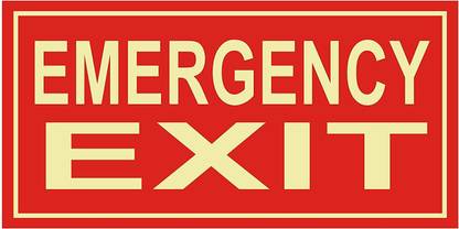 aqua safe Emergency Exit-Sign Board Emergency Sign