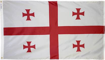 Annin Flagmakers Republic of Georgia Rectangle Outdoor Flag