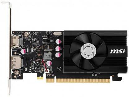 MSI GT-1030-2GD4-LP-OC GDDR4 2 GB NVIDIA Chipset 64 bit 1189 MHz Graphics Card