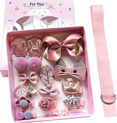 FOK Set of 18 Pieces Fancy Head Hair Accessory Set