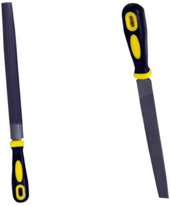 JON BHANDARI Half Round File Bastard with PVC Handle- 6" Knife Sharpening Steel