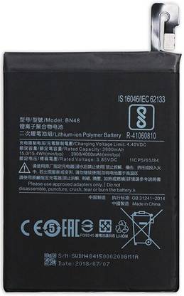 LIFON Mobile Battery For  Xiaomi redmi Note 6 Pro BN48