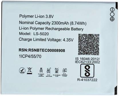 The original Mobile Battery For  LYF LYF Water 10 (LS5020)