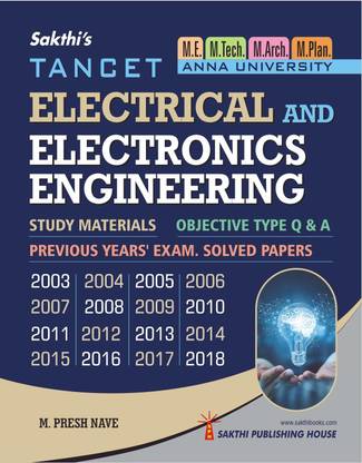 Tancet M.e Entrance - Electrical & Electronics Engineering And Instrumentation Engineering