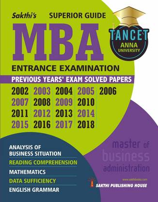 TANCET (Anna University) - MBA ENTRANCE EXAM GUIDE With Study Materials And Previous Years' Exam Solved Papers
