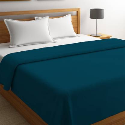 STELLAR HOME Solid Double Fleece Blanket for  AC Room