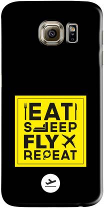 whats your kick Back Cover for Eat Sleep Fly Repeat For Samsung Galaxy S6 Edge Plus