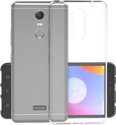 A.M BROTHERS Back Cover for Crystal Clear Soft Jelly Flexible Back case Cover for Lenovo K6 Note