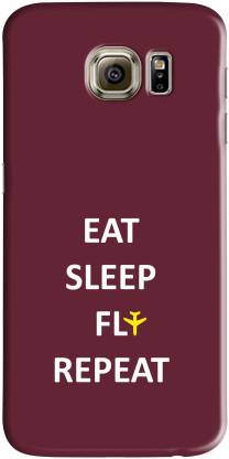 whats your kick Back Cover for Eat Sleep Fly Repeat For Samsung Galaxy S6 Edge