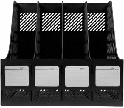 nabhu 4 Compartments Plastic Plastic File Holder Office Desk Table