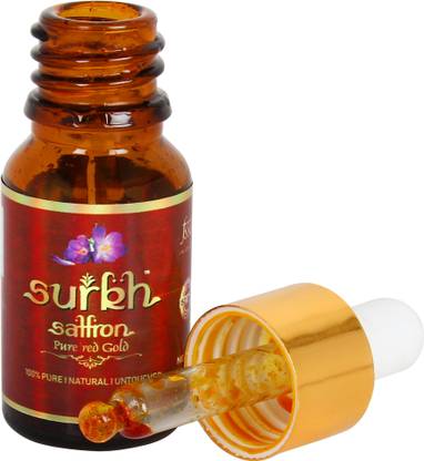 SURKH Saffron - 100% Pure Natural Saffron Kesar Extract - 10 Grams Saffron Liquid Food Essence
