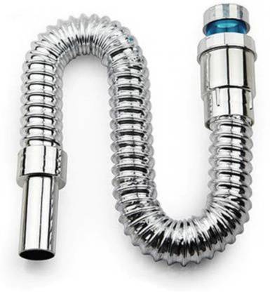 Yo India CP-011 Chrome Plated Waste Pipe Drain Hose Tube Hose Pipe