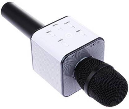 VRJTEC Q7 Wireless Multi-Function Karaoke Round Microphone Bluetooth Speaker Microphone