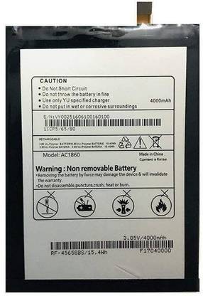 MUSKAANSALES Mobile Battery For  Micromax YU Yunicorn YU5530