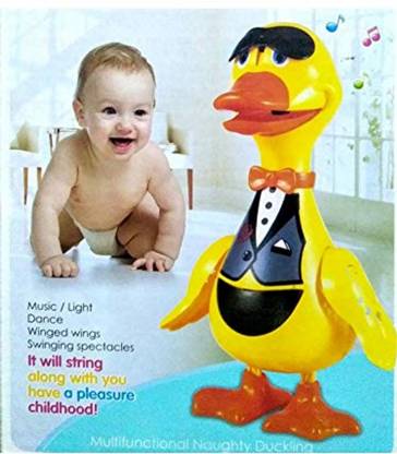Skylon Multifunctional Naughty Dancing Duck Musical Toy for Babies