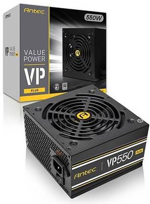Antec VP550P Plus 550 Watt 80 Plus 85 Efficiency 550 Watts Computer PSU with 7 SATA Cables