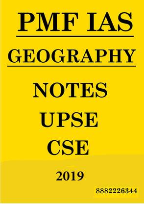 Pmf Geography Notes- Upsc, Cse 2019