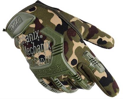 AlexVyan MPact Full Army Style Anti Slip Cycling Bike Motorcycle Driving Man Boy Protective Riding Gloves