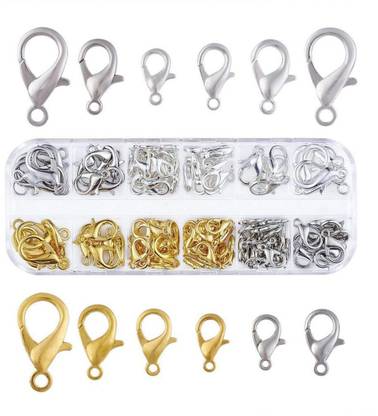 DIY Crafts Zinc Alloy Lobster Claw Clasps Mixed Colors (Pack of 40 pcs)