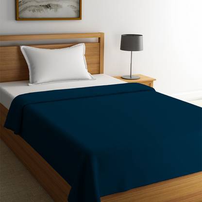 STELLAR HOME Solid Single Fleece Blanket for  AC Room