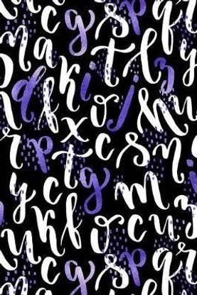 Bullet Journal Notebook Sparkly Letters Pattern 5