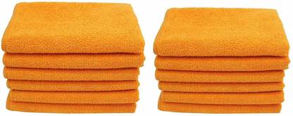 Sheen Orange,30cmX40cm,250GSM Wet and Dry Microfiber Cleaning Cloth