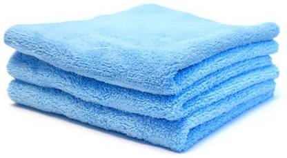Sheen Blue,40X40CM,380GSM,PK3 Wet and Dry Microfiber Cleaning Cloth