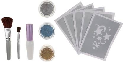 Magideal Glitter Tattoo Kit Body Art Shimmer Glitter Tattoo and Temporary