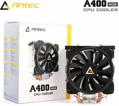 Antec A400 RGB CPU Cooler Fan Compatible With: Intel LGA 775 / 1150 / 1151 / 1155 / 1156 / 1366 / 2011 / 2066, Amd FM2 / FM1 / AM3+ / AM3 / AM2 + / AM2 / AM4 Cooler