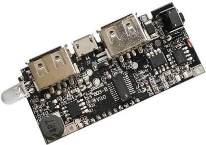 रोबोकिटशॉप Dual 5V 2.1A & 1A USB Power Bank module With Display for battery 3.7 charger माइक्रो कंट्रोलर बोर्ड इलेक्ट्रॉनिक हॉबी किट