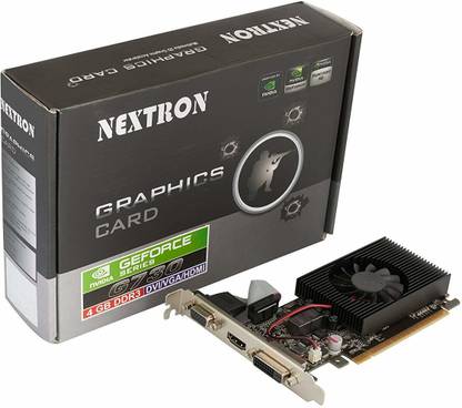 Nextron Nvidia GeForce GT 730 4GB 128-Bit DDR5 PCI Express GDDR5 4 GB NVIDIA Chipset 64 bit 1600 MHz Graphics Card
