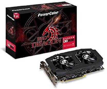 PowerColor AMD Radeon RED Dragon RX 580 8GB GDDR5 1 x DL DVI-D DDR5 8 GB AMD/ATI Chipset 64 bit 7000 MHz Graphics Card