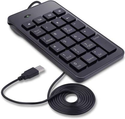 BLENDIA umeric Keypad, USB Number Pad - Portable Wired Mini USB Keyboard, Wired USB Handheld Laptop Keyboard Compatible with Desktop, Laptop, Mac