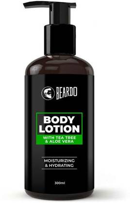 BEARDO Body Lotion With Aloe Vera & Tea Tree Oil for Hydrating & Moisturizing