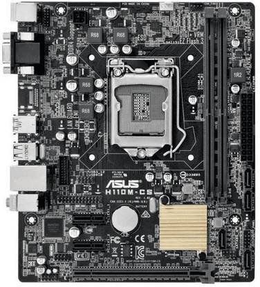 ASUS H100M-CS LGA1151Socket Mini-ATX Intel H110 Chipset DDR4 Motherboard for Desktop