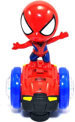 Senra Spiderman Go Up & Rotate Battery Operated Car