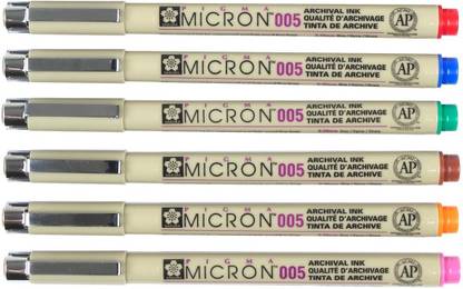 SAKURA Pigma Micron 0.2mm (005) Multicolor Fineliner Pen