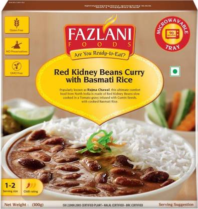 FAZLANI FOODS Ready to Eat Rajma Masala with Basmati Rice 300gm