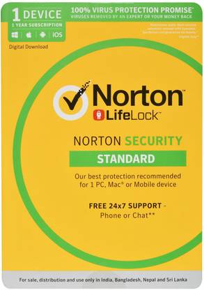 Norton Security Standard 1 User 1 Year