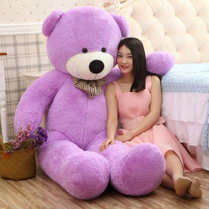 tas Beautiful purple teddy bear  - 120 cm