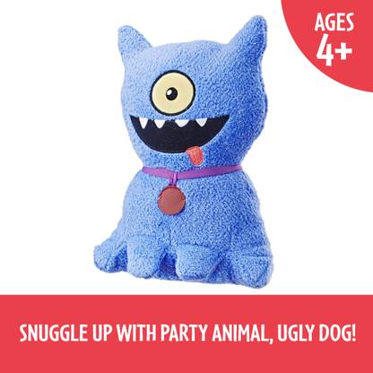 UGLY DOLLS Feature Sounds Ugly Dog, Stuffed Plush Toy that Talks, 9.5 inches tall  - 279 mm