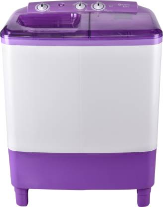 KORYO 6.8 kg Semi Automatic Top Load Washing Machine White, Purple