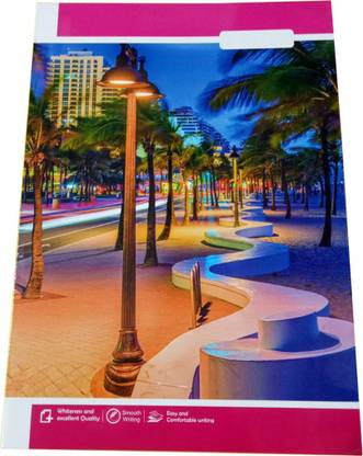Rainbow enterprises Notebook A4 Note Book unruled 150 Pages