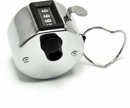 VOLTegIC ® Hand Tally Counters 4 Digit Display Metal Mechanical Clicker Analog Tally Counter