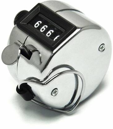 VOLTegIC ™ Counter Clicker Resettable Manual 4 Digit Registers 0-9999 Analog Tally Counter