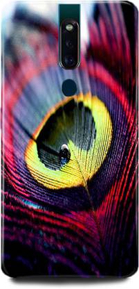 Entio Back Cover for Oppo F11 Pro/CPH2578 MOR PANKH PRINTED